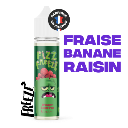 E-liquide Freeze Fraise Banane Raisin 50ml - PG/VG 50/50