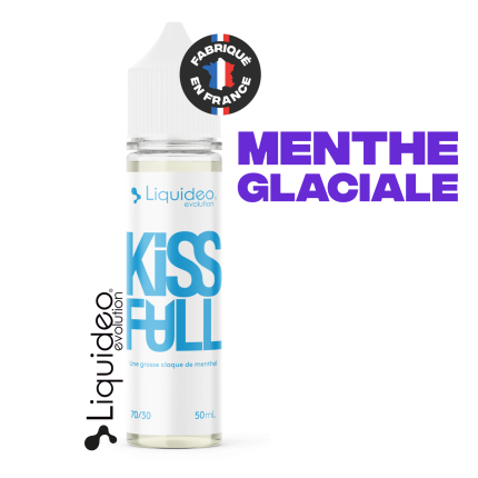 E-liquide Kiss Full 50ml - Menthe Glaciale - PG/VG 70/30
