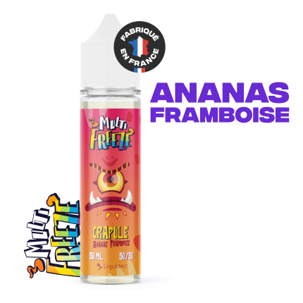 E-liquide Multi Freeze Crapule 50ml - Ananas Framboise - PG/VG 50/50