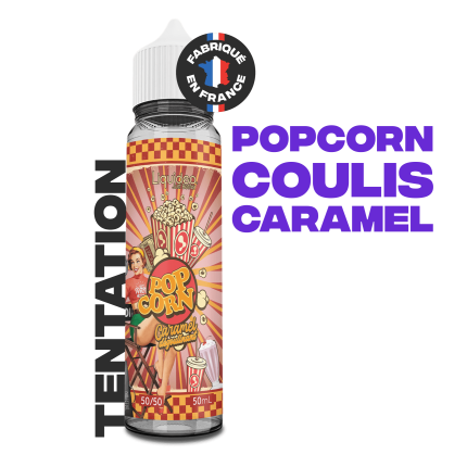 E-liquide Pop Corn 50ml - Pop Corn Caramélisé - PG/VG 50/50